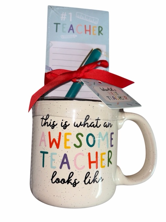 Other - "This Is What An Awesome Teacher Looks Like” Mug Gift Set with Notepad and Pen
